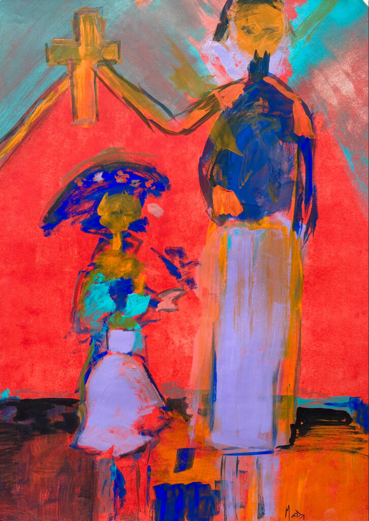 The Church 75 x 55 cm 🔴 SOLD $1,200