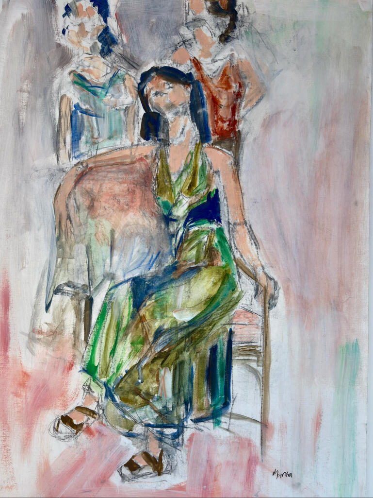 Tess and Me 85 x 60 cm $2,500