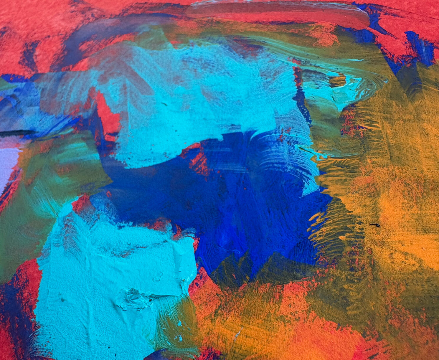 Brushwork detail