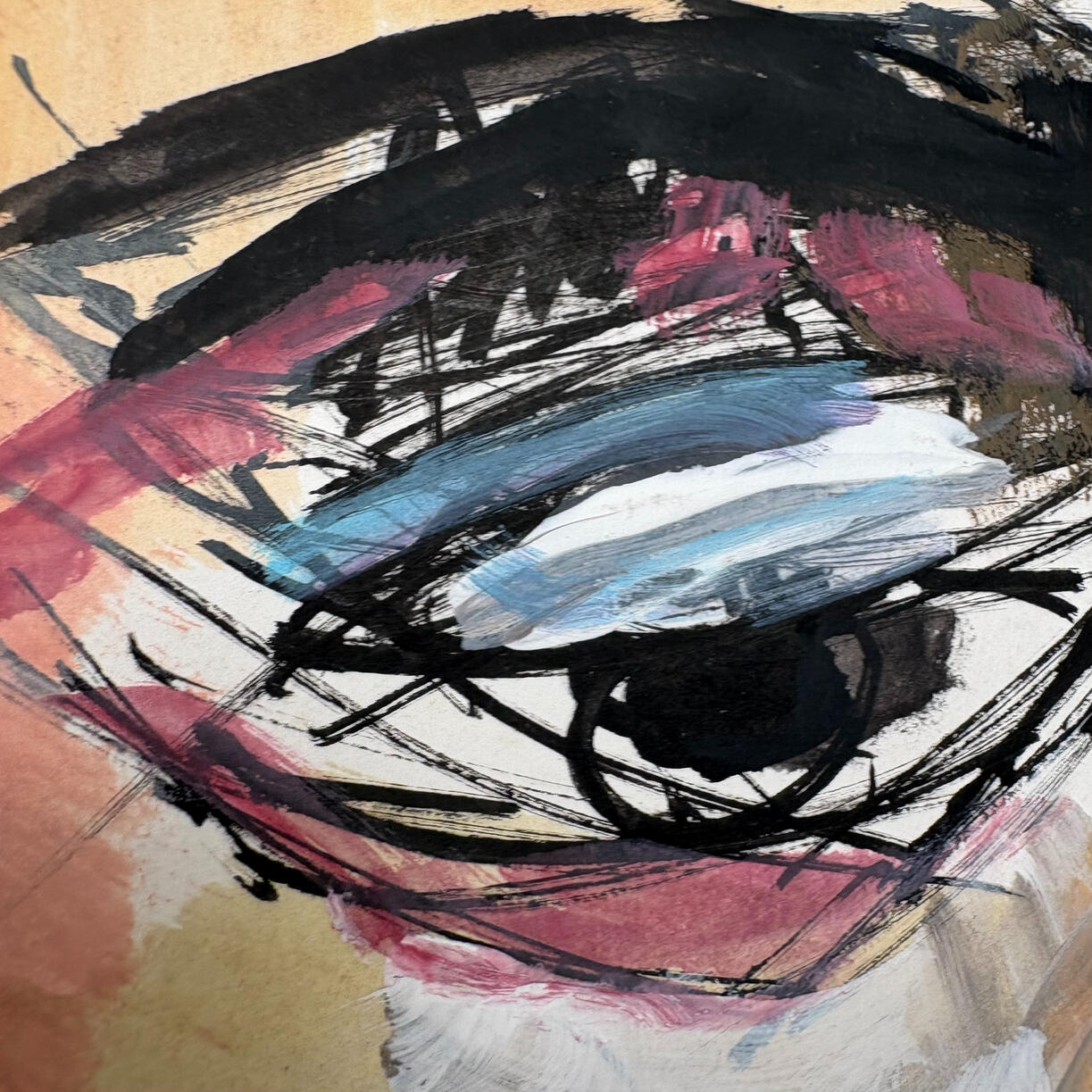 Brushwork detail